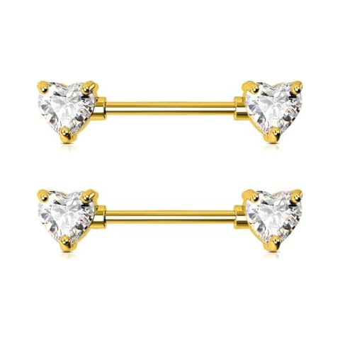 OUFER Barbell de Piercing de Mamelon en Titane Cover