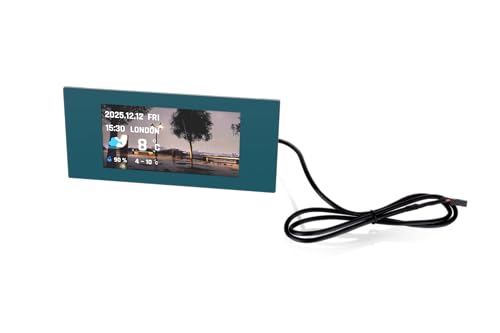 Image of Thermaltake View 600 TG 6.0 Inch LCD Screen Panel Kit; LCD and Panel; 1480x720p; TTRGBPlus 3.0 Supported; Type-C to USB (9-Pin); Transformative Teal; AC-080-OOTNAN-A1