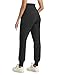 V VOCNI Women's Maternity Joggers Lounge Workout Stretchy Sweatpants Pregnancy Pants with Pockets Black Small