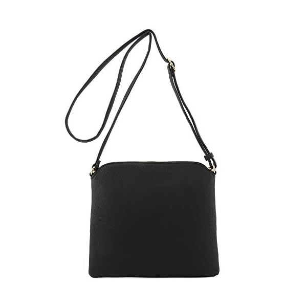 DELUXITY Lightweight Medium Crossbody Bag with Tassel