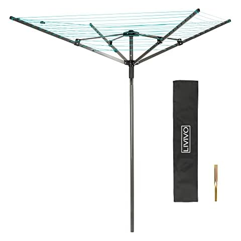 LIVIVO 4 Arm 45m Rotary Washing Line Cover