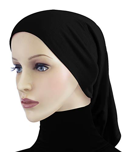Cotton Amira Hijab 2 piece Head Scarf for Women Hood & Tube Cap Set2