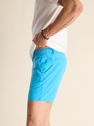 Image of Chubbies Everywear Men's Shorts - Mens Shorts Casual 6in Inseam, Elastic Waist, Water-Resistant, Zipper Pocket