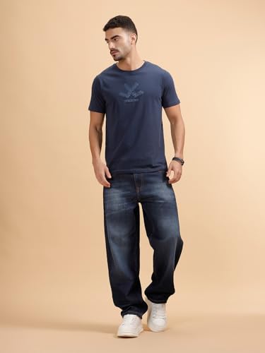 Image of WROGN Men's Loose Fit Jeans | Mid Rise | Jeans for Man