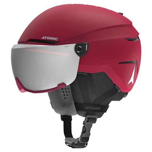 ATOMIC Savor Visor Stereo Skihelm mit Visier - Snowboard- & Ski-Helm mit Brille - 360° Fit System &...