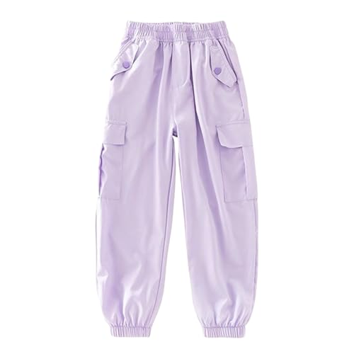 Boys Cargo Pants Comfortable Lightweight Joggers for Outdoor Activities Casual Wear with Elastic Waist and2