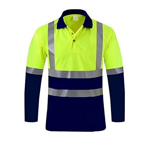 Camisas de trabajo de seguridad para hombre, con cinta reflectant...