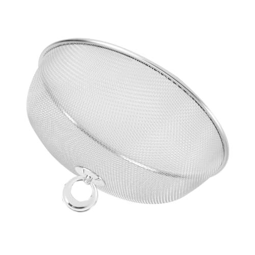 Homoyoyo 1 Pieza Cubierta de Comida Inoxidable Plegable Circular Protección de Diámetro Plata Picnics y Barbacoa