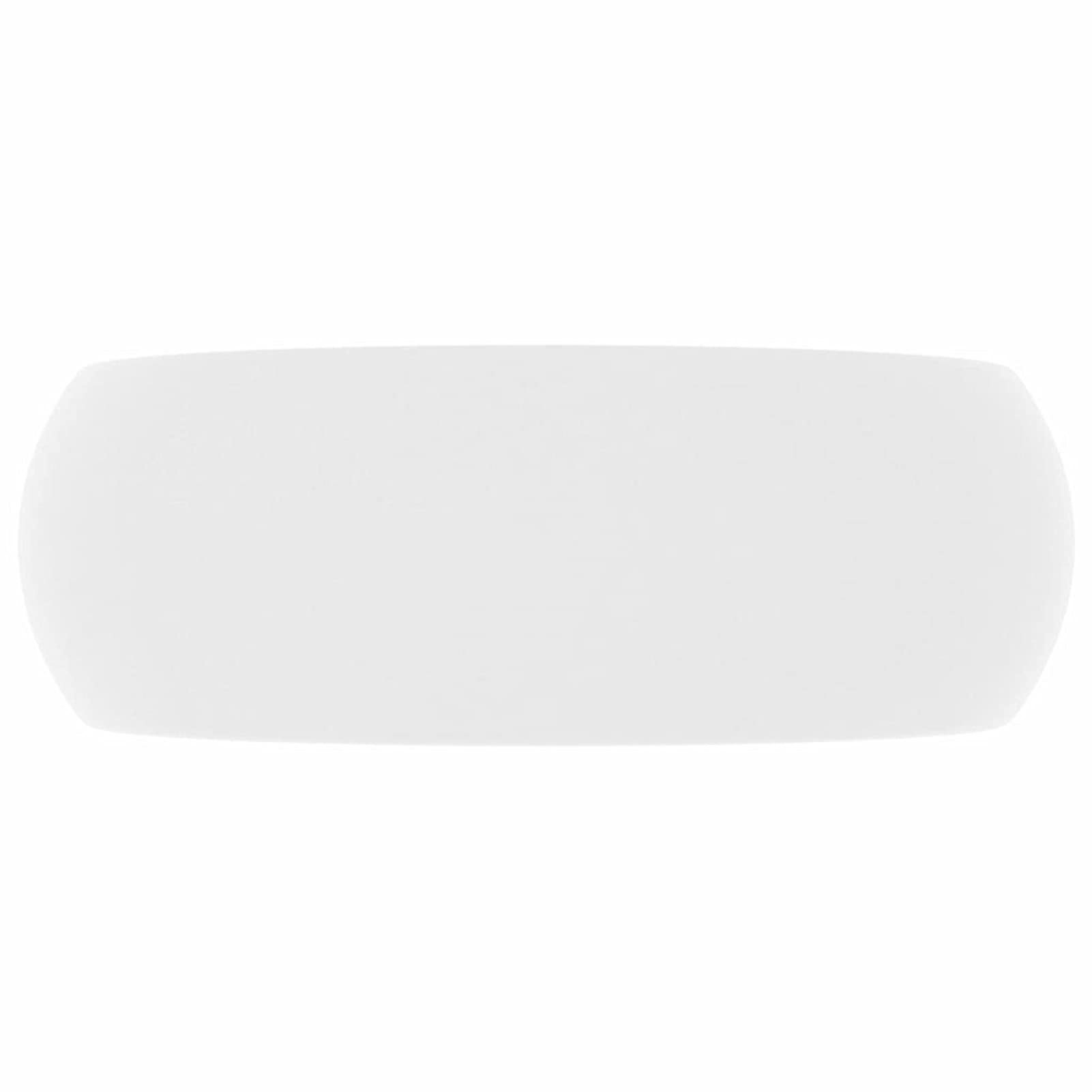 ShGaxin Lavabo de Lujo, Lavabo sobre Encimera, Lavabo Baño, Mueble Lavabo, Muebles De Baño, Redondo cerámica Blanco Mate 40x15 cm