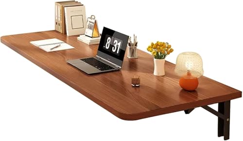 Table PC Murale en Bois, Table de Cuisine Peu encombrante, Pliante Massif, Salle à Manger escamotable, adaptée la Chambre, au Bureau ou...