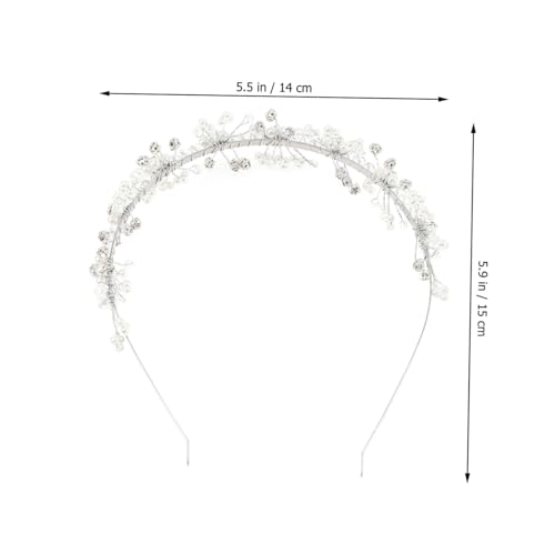 Bandeau mariée perles ajustable et chic accessoire floral cheveux