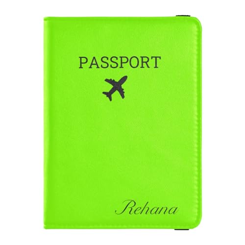 Custodia per passaporto pelle personalizzata Combo per ultra sottile per donne e uomini Badge ID Vaccino Card Holder Portafoglio Viaggio Multicolore