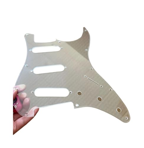 Pickguard transparent pour guitare SSS à 11 trous et 3 plis standard
