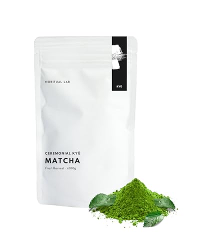 Ceremonial Matcha Kyu - Reines Grüntee-Pulver aus Japan - Original Japanischer Tee der Ersten Ernte - 100% Natürlich & Laborgeprüft - 100g