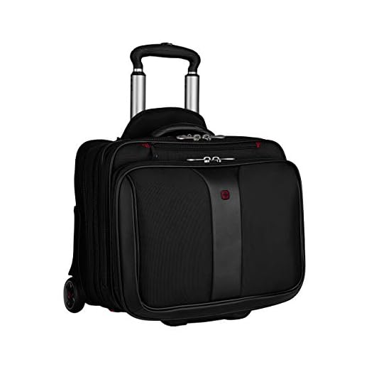 Wenger Patriot Rolling 2 Piece Business Set, Black, One Size