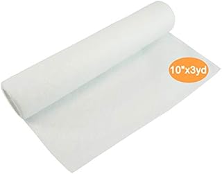 New brothread Wash Away - Water Soluble Machine Embroidery Stabilizer Backing & Topping 10"x3Yd roll - Light Weight 40gm (1.5oz) - Cut into Variable Sizes for Machine Embroidery and Hand Sewing