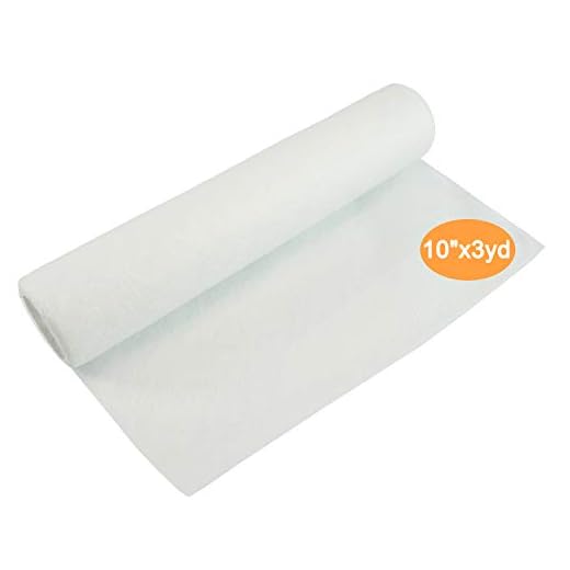 New brothread Wash Away - Water Soluble Machine Embroidery Stabilizer Backing & Topping 10" x 3 Yd roll - Light Weight - Cut into Variable Sizes for Machine Embroidery and Hand Sewing