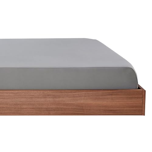 SHEEX Original Performance Cooling Fitted Sheet, 1 Ultra-Soft Fitted Sheet, Deep Pocket Design Fits Mattresses up to 20 Inches, King, Graphite