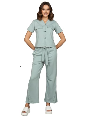 Image of CHKOKKO Women Jogging Suit Casual Summer Track Suit Co-Ord Set