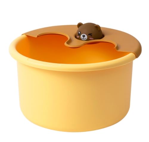 Spa de pies lavable color naranja para uso en casa