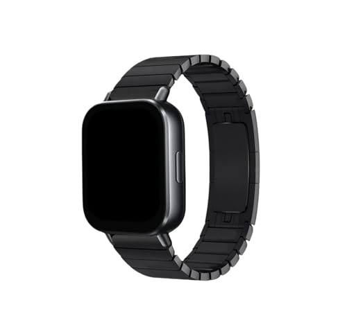 22mm �X�e�����X�X�`�[�� �r���v�X�g���b�v Re d m i Watch 5 Active/Lite�p (�u���b�N�A5���C�g�p)