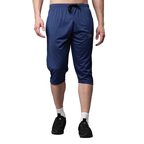 Image of Mack Jonney Dryfit Lycra Solid Capri for Men-Dryfit Lycra D13 01-P