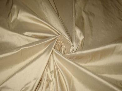 Tissu soie Dupioni crème épais anti-plisse 137 cm de large DUP21