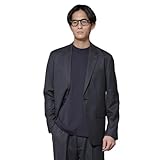 [ナノ・ユニバース] N JACKET PREMIUM」 RENU (R) ウール混 洗える サキソニー ジャケット (セットアップ可) メンズ S 022 D.グレー 668-5217205