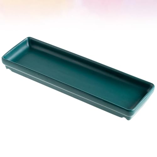 Plato rectangular de cerámica verde OSALADI miniatura 6