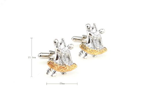 Par de mancornas danzantes MRCUFF de salsa y salón miniatura 2