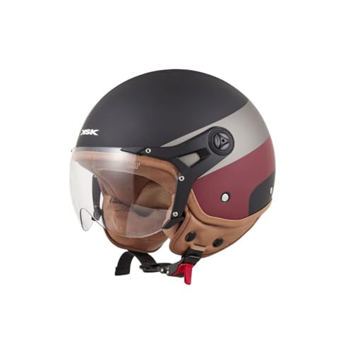 Ksk Casco Jet Seven Negro Y Rojo Homologado Ece R 22.06 Talla S 55-56cm Calota De Abs Ksk Casco Jet Seven Negro Y Rojo Homologado Ece R 22.06 Talla S 55-56cm Calota De Abs