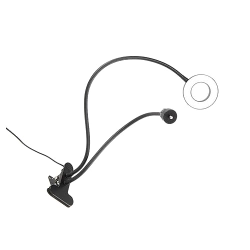 BRIGHTFUFU Metal Clamp Fill Lamp Ring Light for Phone Clip on Fill Light Selfie Ring Lamp Live Streaming