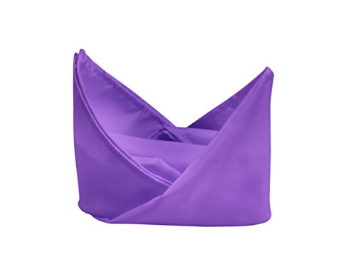 Gefeii Kitchen 18X18 Solid Polyester Cloth Napkins For Round Square Rectangle Tablecloth For Wedding Party Restaurant Banquet Dining Buffet Table Picnic Decorations (Napkins-18X18, Purple) #TOP1