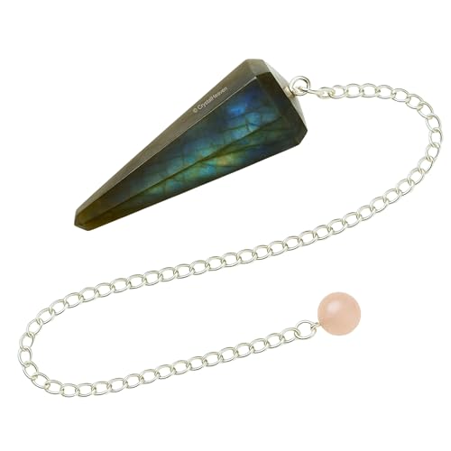 Image of Certified Labradorite Pendulum Dowsing Tool