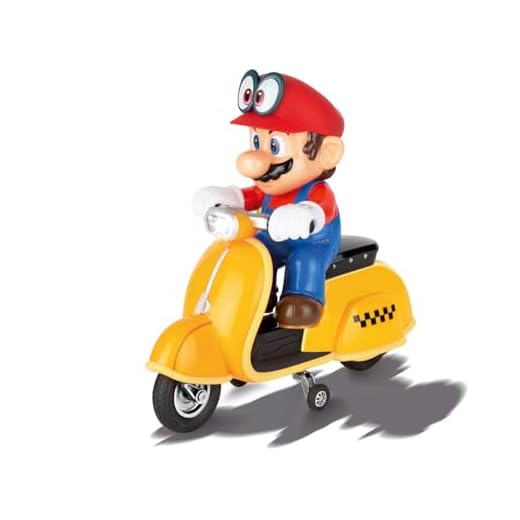 Carrera RC 370200992 Super Mario Odyssey Scooter – Ferngesteuerter Elektro-Roller für drinnen & draußen – Spielzeugroller für Kinder ab 6 Jahren & Erwachsene