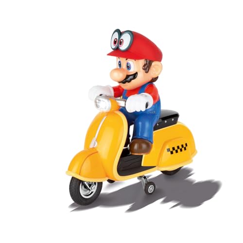 Carrera - 370200992 RC Super Mario Odyssey Scooter – Véhicule radiocommandé avec Batterie Rechargeable – Jouet pour Enfants à partir de 6 Ans Coloré...