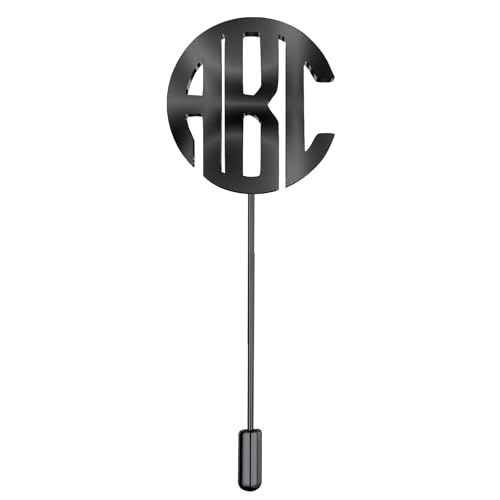 Image of Custom Lapel Pin for Women Men - Name Brooch Pin Personalized Stainless Steel for Wedding Business Party - Gold /Silver /Black Customized Jewelry Gifts
