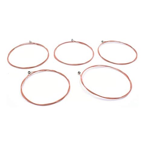 5pcs Acoustic Guitar A Strings Well Balanced Light Tension Resistant Rust Prevent Brass Acoustic Tone A-5th (A-5th) Cover