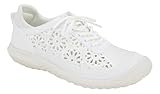 JBU Women's Solar Sneaker, White, 8