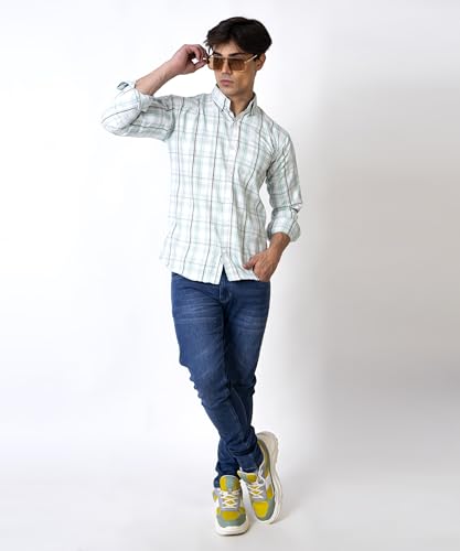 Image of TrapNation Men's Checkered Regular Fit Shirt