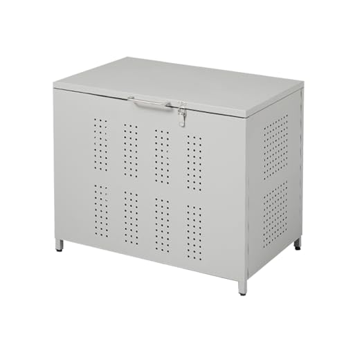 屋外 ゴミ箱 屋外 ゴミ収集ボックス ごみ集積所 大容量 庭用可能 容量160L 【グレー】