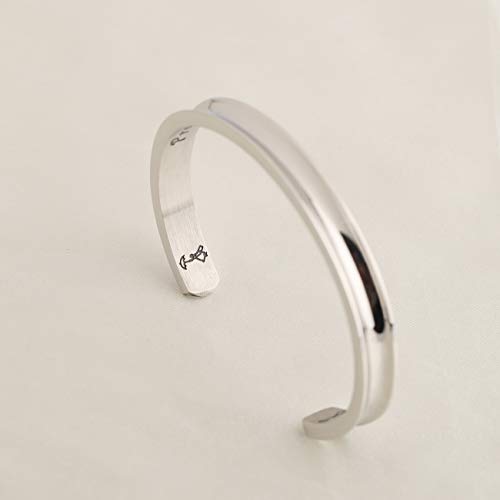 WUSUANED Movie Quote Practically Perfect in Every Way Hair Tie Grooved Cuff Bangle Bracelet Mother Friendship4