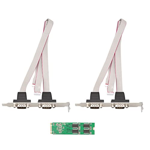 M.2 M-Key to 4 X RS232 COMM Port M-Key Adapter DB9 Expansion Card