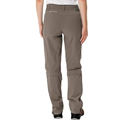 VAUDE Wanderhose Damen Farley Stretch Capri T-Zip III – Braun – Gr. 46 Lang – Ansicht 2
