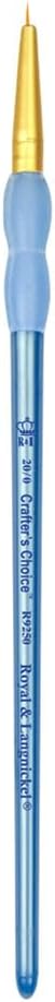 Royal Brush R9250-5/0 Crafter's Choice Taklon Round Brush, Size 5/0, Gold