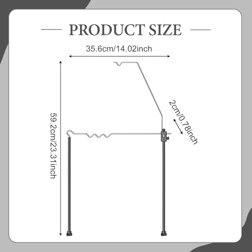 Support de lanterne de camping pliant et réglable Sharplace pour table et sol - 2
