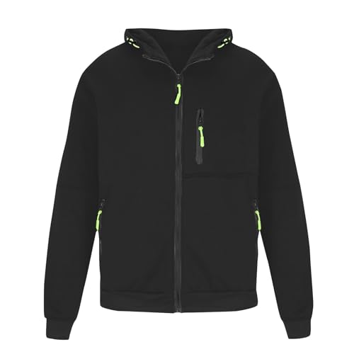 Chaqueta De Hombre Chaqueta Trabajo Hombre Larga Deporte Softshell Deportiva Chaquetas Trekking Nieve Impermeable Ligera Ropa 11#noir L