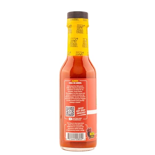 Image of Hot Ones The Classic Hot Sauce Made With Natural Ingredients & Strong Flavors From Organic Chile De Arbol Peppers, 5 fl oz Bottle (3-Pack)