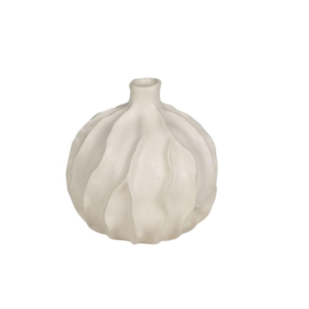 Ruoxiukhbzps One Color White Ceramic Vases, Flower Vase For Farmhouse Living Room Vintage Wedding Centerpiece Table Shelf Decoration For Living Dining Room Kitchen