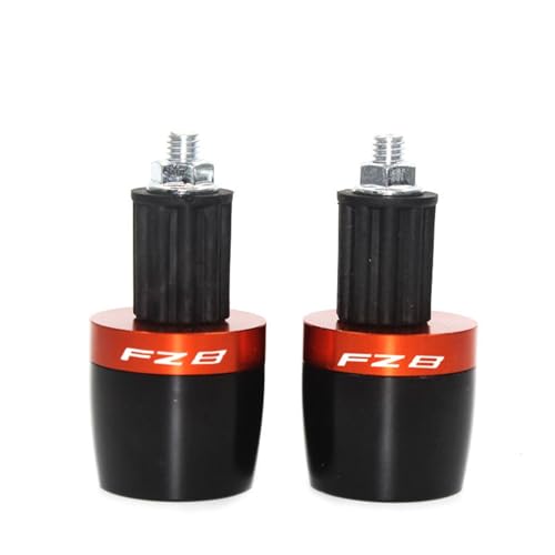 Poignées de guidon FZ8 embouts de moto universels 7/8 pouces curseur de contrepoids noir